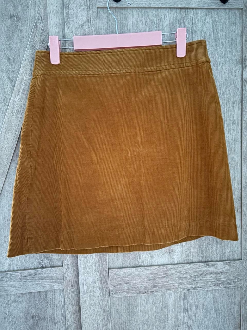 J. Crew Corduroy Mini Skirt in Camel Brown